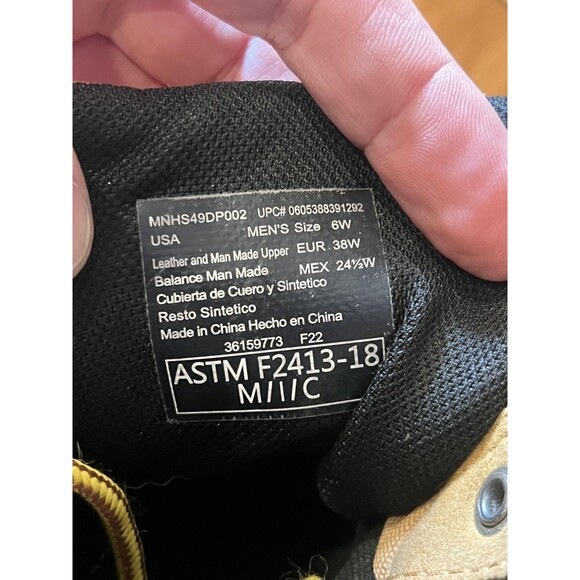 Herman Survivors Boots Mens Size 6W Brown Leather Waterproof Safety Toe Work - Picture 11 of 12